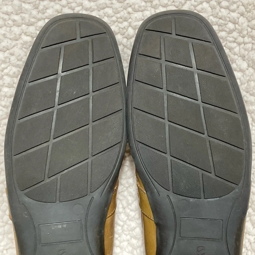 Giorgio Brutini Men's Tan Leather Slip On Casual Comfortable Loafers Shoes SZ 9M